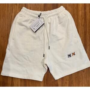 NEW Maison Kitsune BABY FOX PATCH REGULAR JOG SHORTS